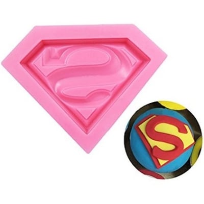 Picture of 1pcs Superman Molde Silicona Fondant - Pink
