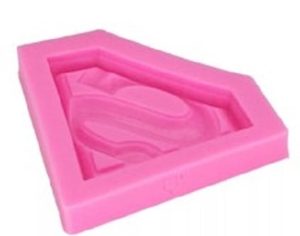 Picture of 1pcs Superman Molde Silicona Fondant - Pink