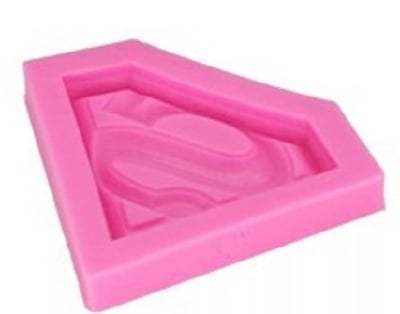 Picture of 1pcs Superman Molde Silicona Fondant - Pink