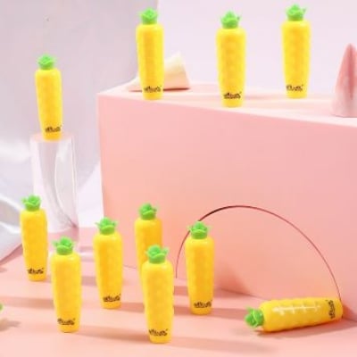 Picture of 6 pcs Cute Pineapple Design Lip Balm Fruit Flavored Clear Moisturizing Lip Balm Set Kids Girls Lips Care Party Gifts