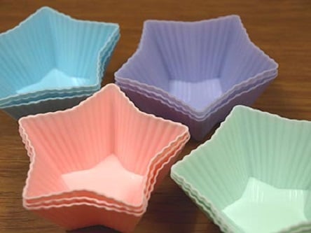 Picture of Silicone Heart + Star Mould (2 pcs set) - Multicolor