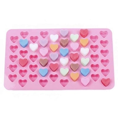 Picture of 55 Mini Heart Silicone Chocolate Mold-1pcs - Multicolor