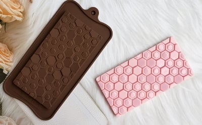 Picture of Mirror Silicone Chocolate Bar Mould - Multicolor