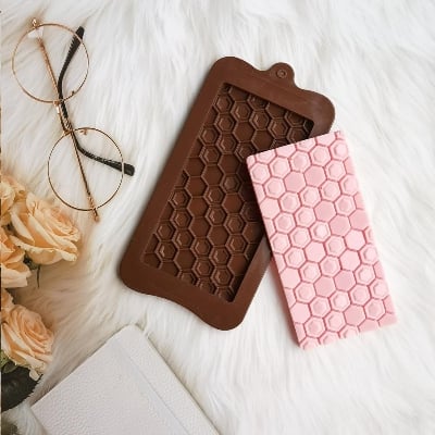Picture of Mirror Silicone Chocolate Bar Mould - Multicolor