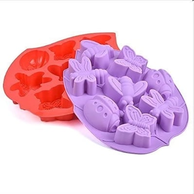 Picture of Insect/Bee/ Butterfly Shape Cake Mold Silicone Mold Candy Jelly - Multicolor