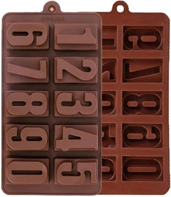 Picture of Numbers Symbol Silicone Mold - Multicolor