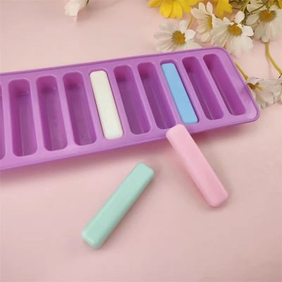 Picture of Silicone Ice Cube Stick Tray Water Bottle Non Stick Mould Pop Out Baking Molds - Multicolor