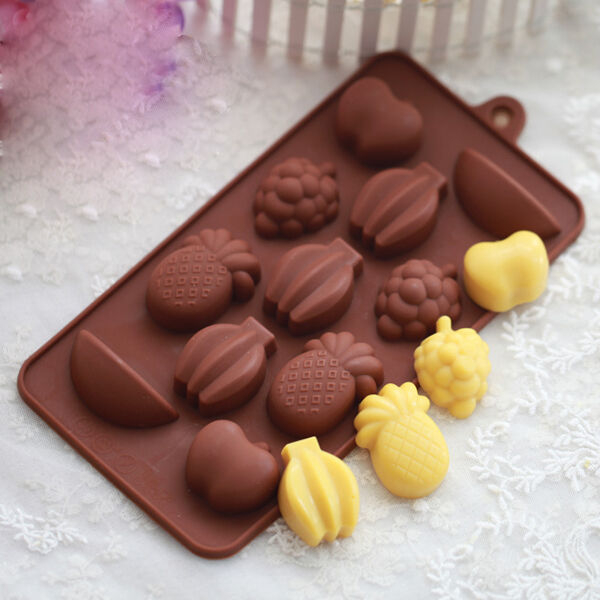 Picture of Fruit Shape 3D Silicone Mould Candy Cake Mold - Multicolor