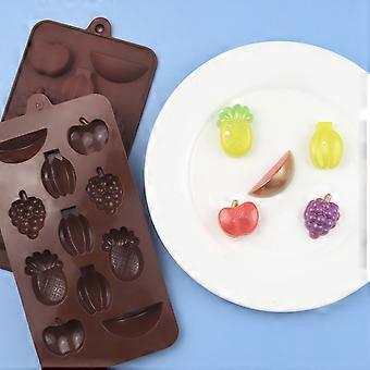 Picture of Fruit Shape 3D Silicone Mould Candy Cake Mold - Multicolor