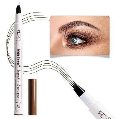 Picture of Microblading eyebrow tattoo pen Natural Long Lasting Waterproof Brown Fork tip Eyebrow Pencil