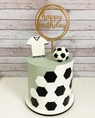 Picture of Football cake topper boy birthday football party cake decoration - Multicolor