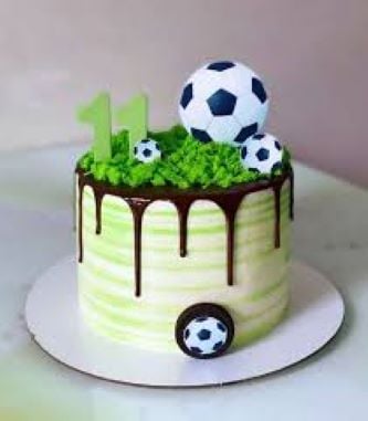 Picture of Football cake topper boy birthday football party cake decoration - Multicolor