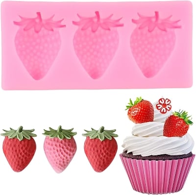 Picture of Motorcycle / Strawberry Fondant Molds