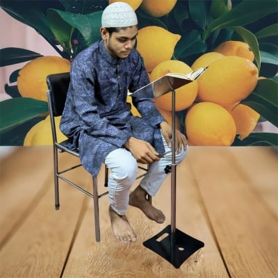 Picture of Rehal | Book Stand Stainless Steel Rehal | Foldable Steel Rehal (36 Inch)