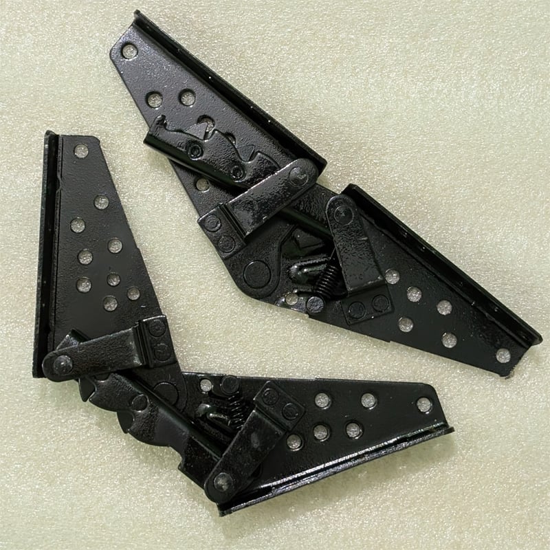 Picture of Sofa Bed Hinge Furniture Hinge Mechanism Metal Foldable Hardware 3 Position Angle Headrest Hinge Bed Ratchet (Black)