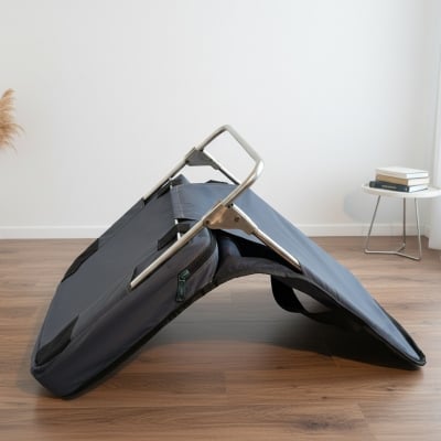 Picture of Floor Chair, Meditation Chair, Fishing Chair, Adjustable Chair, Padded Floor Seat, Portable Folding Chair (Grey)