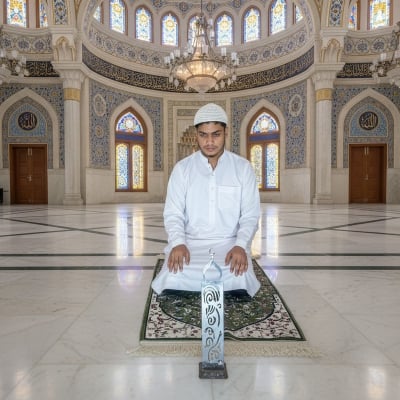 Picture of Sutrah | Prayer stand | Namaz stand | Stainless Steel Namaz Stand | partition for salah | Prayer Salah Divider ()