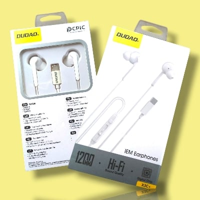 Picture of DUDAO X3C+ Type-C Hi-Fi Wired IEM Earphones with Digital Chip-White
