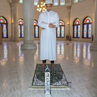 Picture of Sutrah | Prayer stand | Namaz stand | Stainless Steel Namaz Stand | partition for salah | Prayer Salah Divider ()