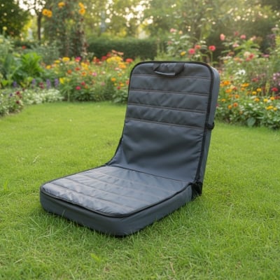 Picture of Floor Chair | Meditation Chair | Fishing Chair | Adjustable Chair | Padded Floor Seat | Portable Folding Chair (Black)