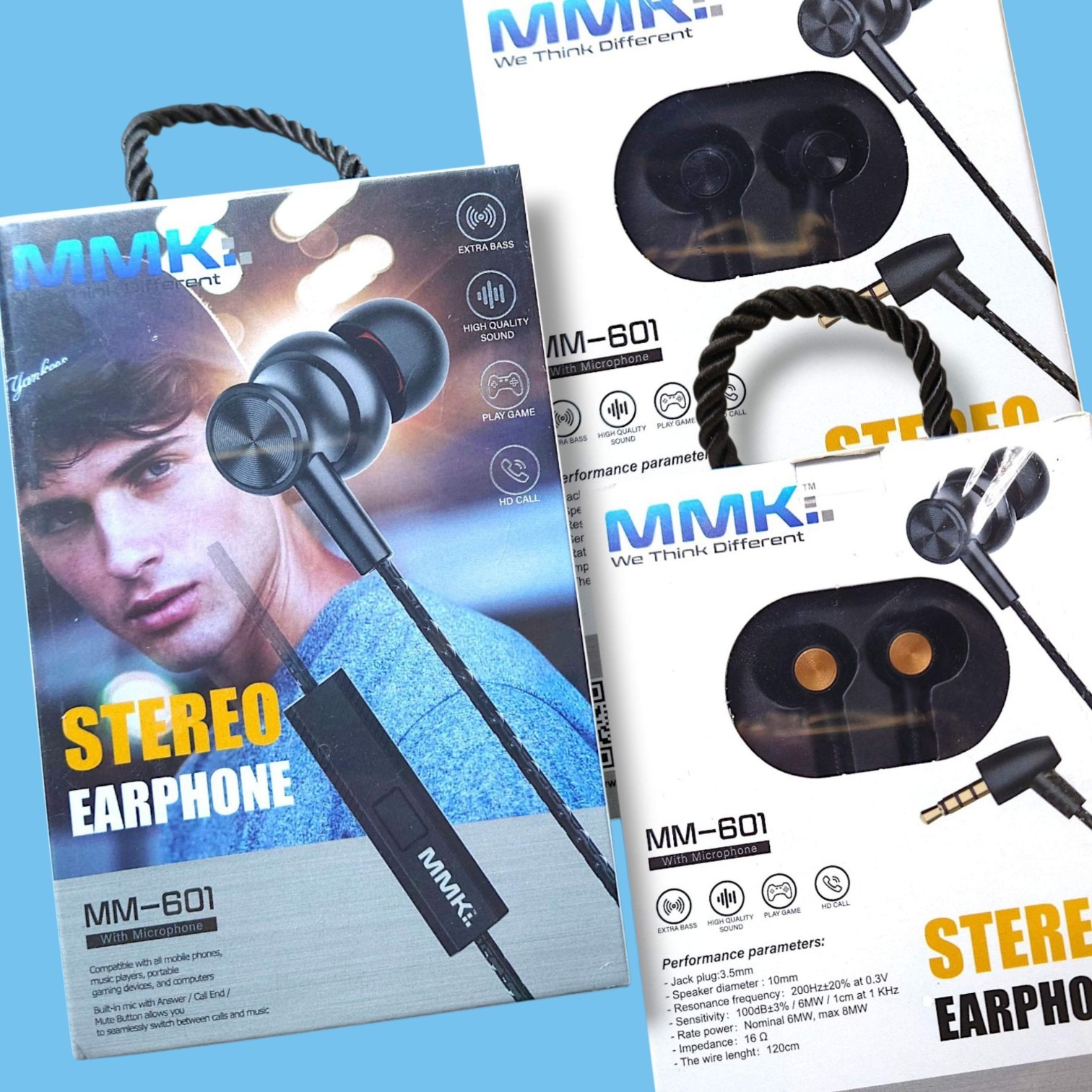 Picture of MMK MM-601 Premium Stereo Earphone with Microphone