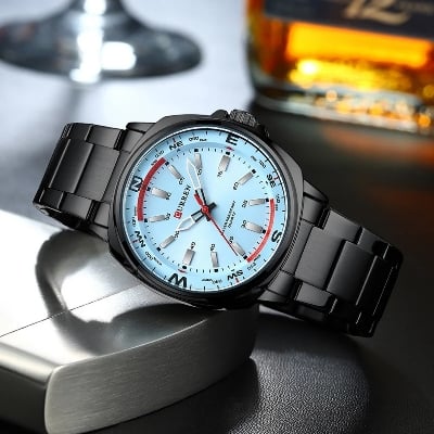 Picture of CURREN 8455 Luminous Stainless Steel Quartz Watch For Men