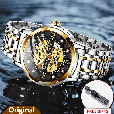 Picture of Olevs 9901 Men's Watch Automatic Business Fashion Waterproof Mechanical Luminous Stainless Steel Watch For Men -