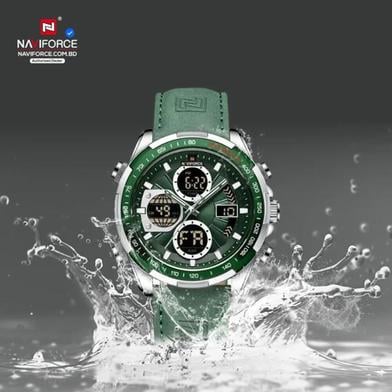Picture of Naviforce 9197 Top Brand Luxury Pu Leather Casual Military Sport Man Wristwach Dual Time Watch - Watch For Men