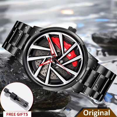 Picture of SKMEI 1990 Rotation Wheel Creative Fashion Men's Stainless Steel Clock - Very Comfortable And Fashionable, Easy To Clean