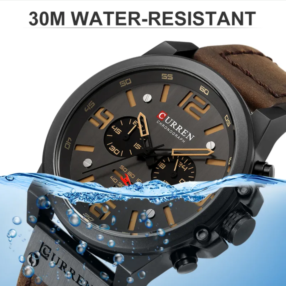 Picture of CURREN 8314 Fashion Watches Men Top Brand Desgin Quartz Men Watches Military Waterproof Leather Sport Wristwatches Montre Homme 8314