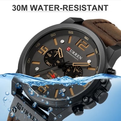 Picture of CURREN 8314 Fashion Watches Men Top Brand Desgin Quartz Men Watches Military Waterproof Leather Sport Wristwatches Montre Homme 8314