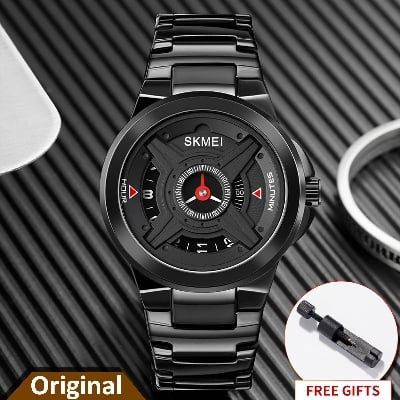 Picture of SKMEI 1699 Men's Stainless Steel Wrist Watch - Luxury Quartz Brand Clock - Very Comfortable And Fashionable