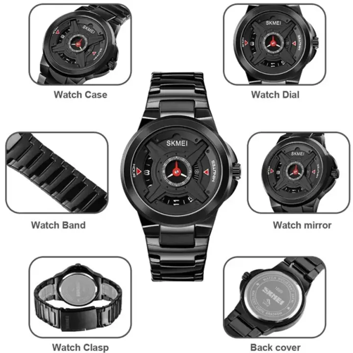 Picture of SKMEI 1699 Men's Stainless Steel Wrist Watch - Luxury Quartz Brand Clock - Very Comfortable And Fashionable