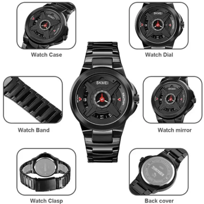 Picture of SKMEI 1699 Men's Stainless Steel Wrist Watch - Luxury Quartz Brand Clock - Very Comfortable And Fashionable