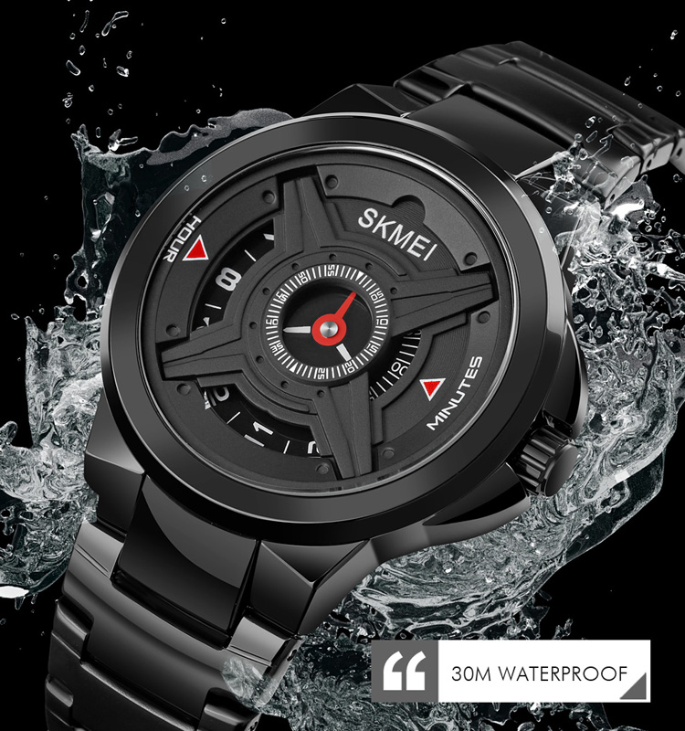 Picture of SKMEI 1699 Men's Stainless Steel Wrist Watch - Luxury Quartz Brand Clock - Very Comfortable And Fashionable