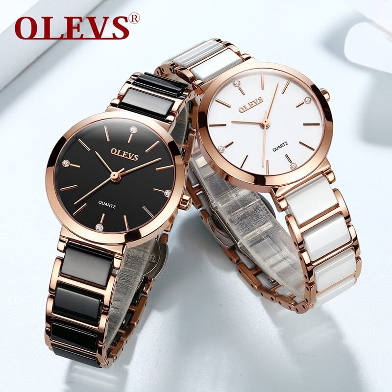 Picture of Olevs 5877 Ladies Quartz  Ceramic  Watch