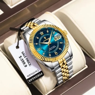 Picture of POEDAGAR 910 Luxury Men's Sports Watch Military Quartz Waterproof Date Luminous Stainless Steel Wristwatch