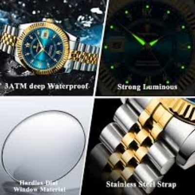 Picture of POEDAGAR 910 Luxury Men's Sports Watch Military Quartz Waterproof Date Luminous Stainless Steel Wristwatch