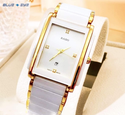 Picture of Rado Integral Men's Black Ceramic & Gold-Tone Bracelet Watch