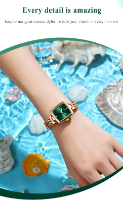 Picture of POEDAGAR 768 Luxury Square Watch for Woman Waterproof Stainless Steel Ladies Quartz Watch Dress Elegant Women Watches Fashion reloj