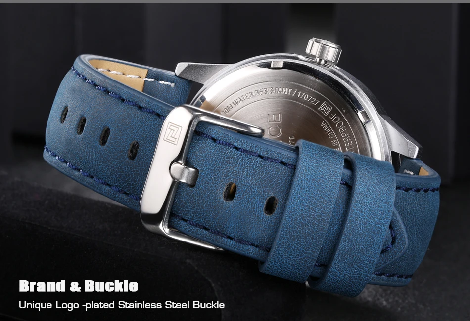 Picture of NAVIFORCE Fashion Classic Mens Watch Luxury Brand Wristwatch Leather Band Quartz Waterproof Watches NF9126