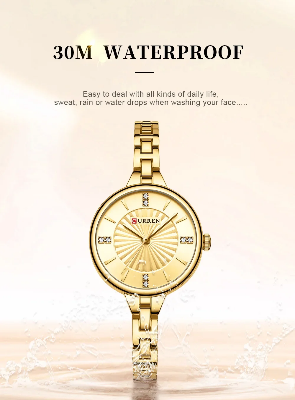 Picture of CURREN 9097 Latest Elegant Design Women Fashion Quartz Watch – Silver Color