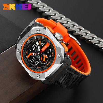 Picture of SKMEI 2272 MEN DIGITAL WATCH STAINLESS STEEL CASE DUAL TIME SPORTS WATERPROOF WATCH