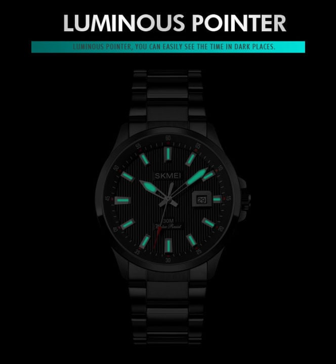 Picture of SKMEI 1654 Luxury Quartz Luminous Dial Date Waterproof Watch FOR Men