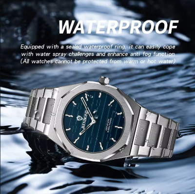 Picture of BINBOND Top Brand Luxury Sea Horse Series Men's Business Quartz Watch Waterproof Luminous Sports Men Watches New Fashion Design