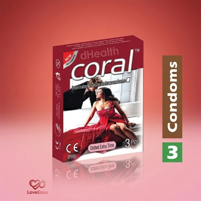 Picture of Coral Dotted Extra Time 1 Packet (3 Pcs)