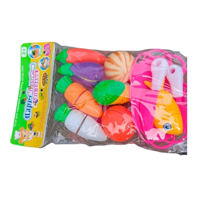 Picture of Vegetable Cutter For Kids Kitchen toys Food Grade Vegetable Set - Multicolor