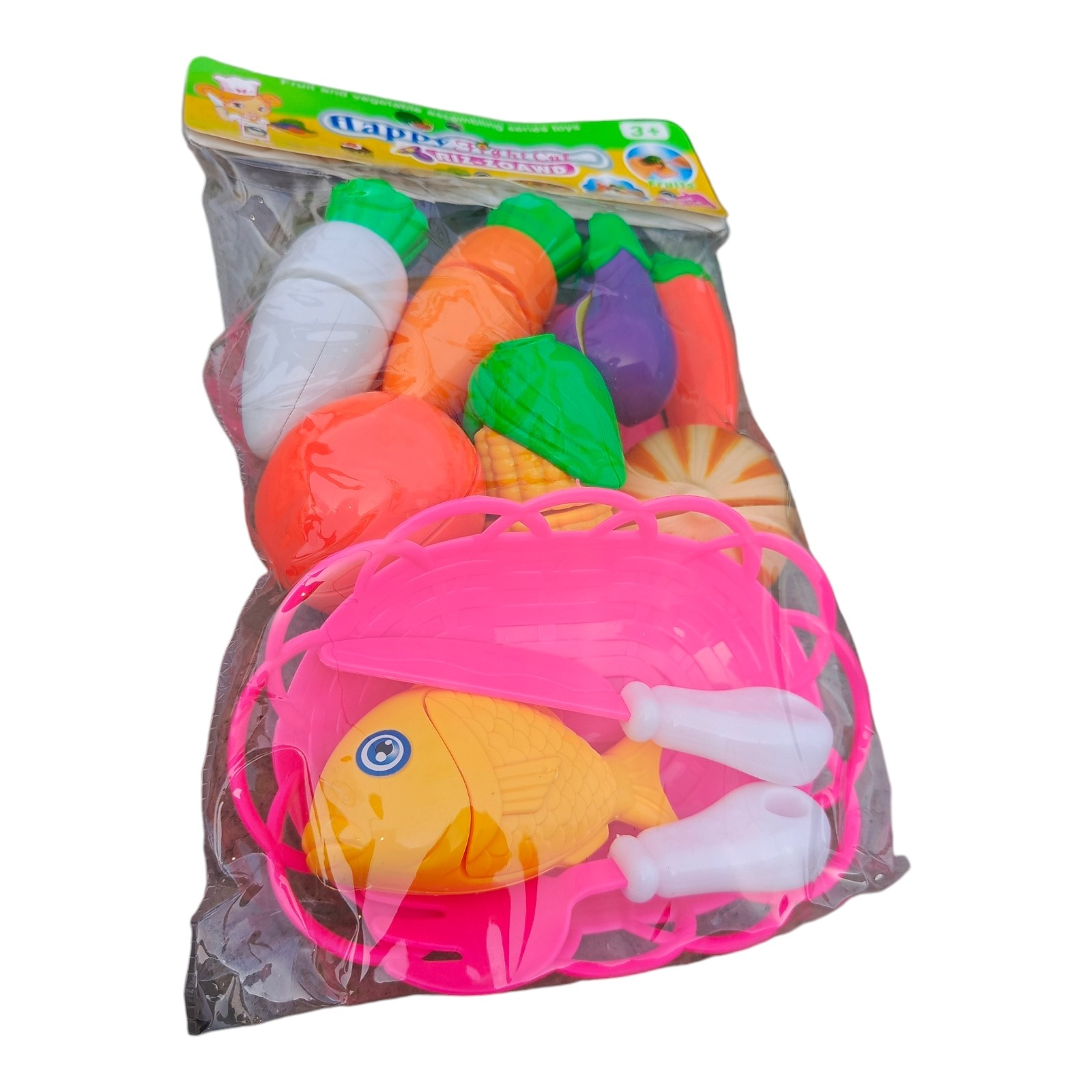 Picture of Vegetable Cutter For Kids Kitchen toys Food Grade Vegetable Set - Multicolor