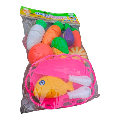 Picture of Vegetable Cutter For Kids Kitchen toys Food Grade Vegetable Set - Multicolor