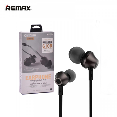 Picture of Remax RM 610D Super Bass Quality In-Ear Headphone Black 